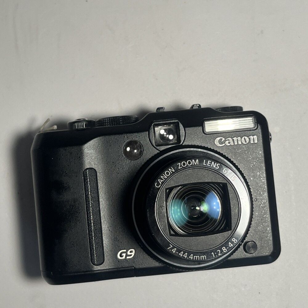 Canon PowerShot G9 Compact Digital Camera -Black- Tested with battery pack - Picture 6 of 6